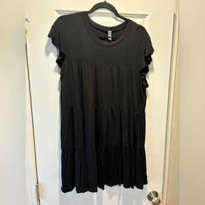ALYA Black Tunic Dress